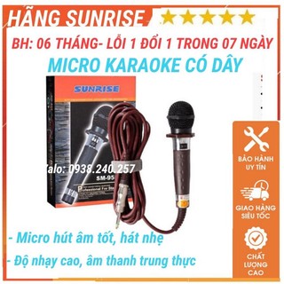 Micro Karaoke Có Dây Sunrise SM 958