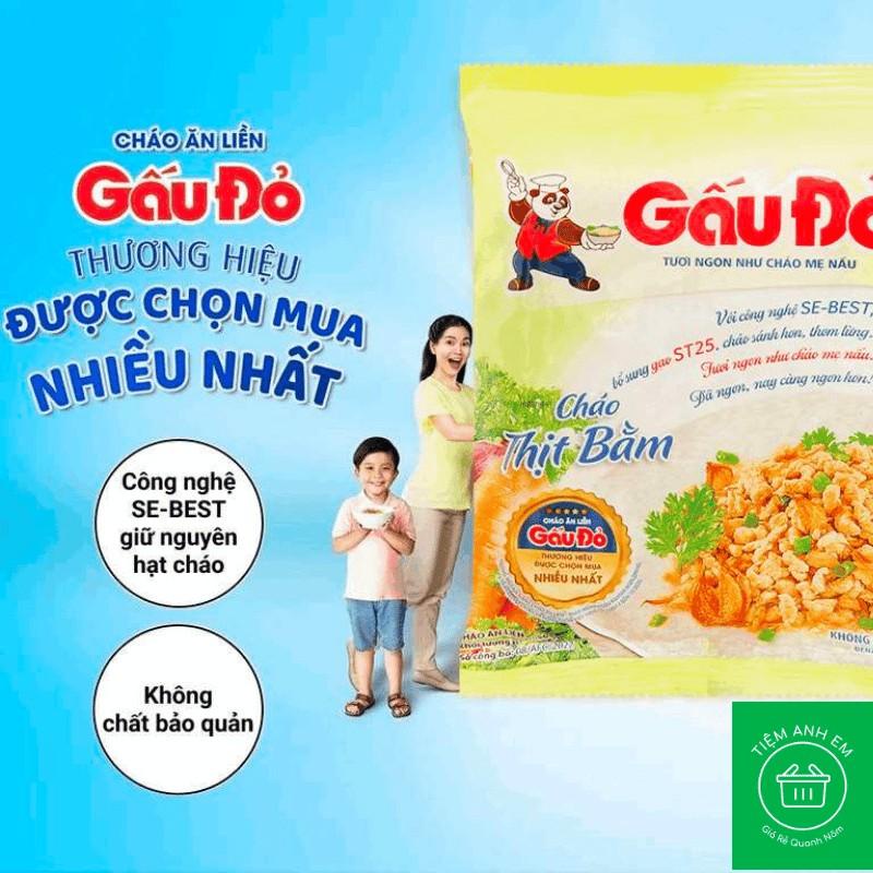 Cháo thịt bằm Gấu Đỏ tươi ngon như cháo mẹ nấu gói 50g