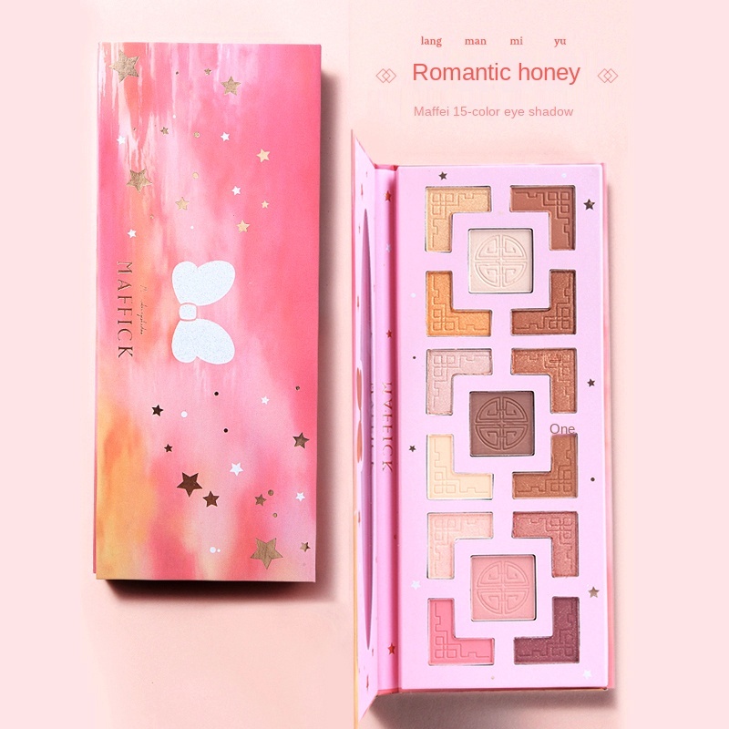 [Hàng mới về] Bảng phấn mắt 18 màu lì và nhũ trang điểm lấp lánh