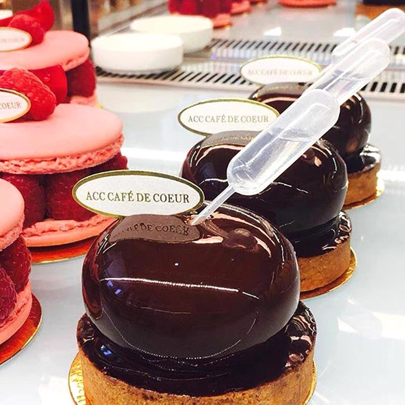 Set 50 Ống Nhỏ Giọt 4Ml Mini Chuyên Dụng Cho Đựng Gia Vị / Kem / Trái Cây / Bánh Macaron