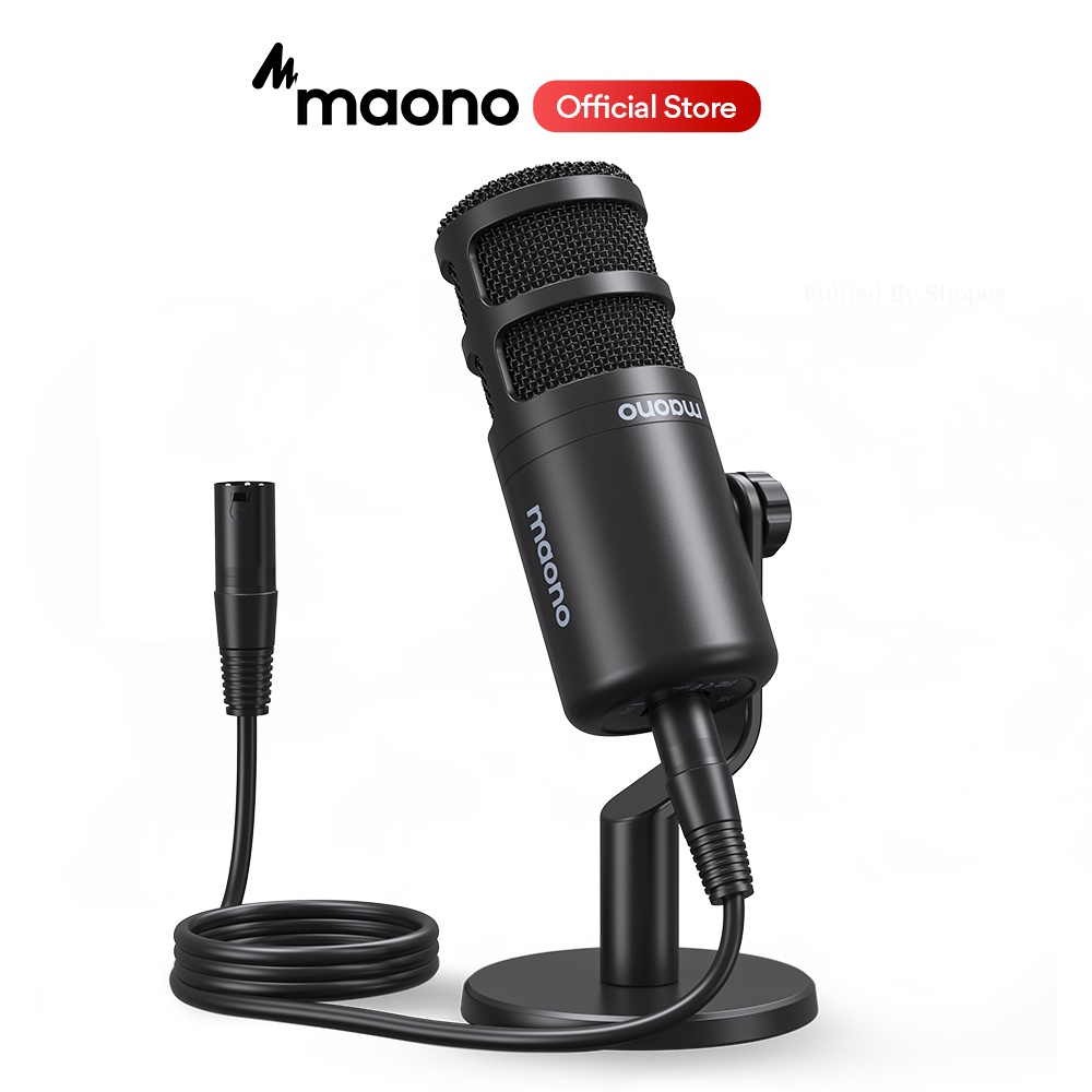 Micro podcast dynamic MAONO PD100 hỗ trợ livestream/ podcast/ ghi âm/ card âm thanh