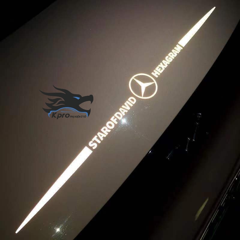 Decal logo phản quang dán trang trí ô tô, xe hơi - Hàng Kpro chất lượng cao