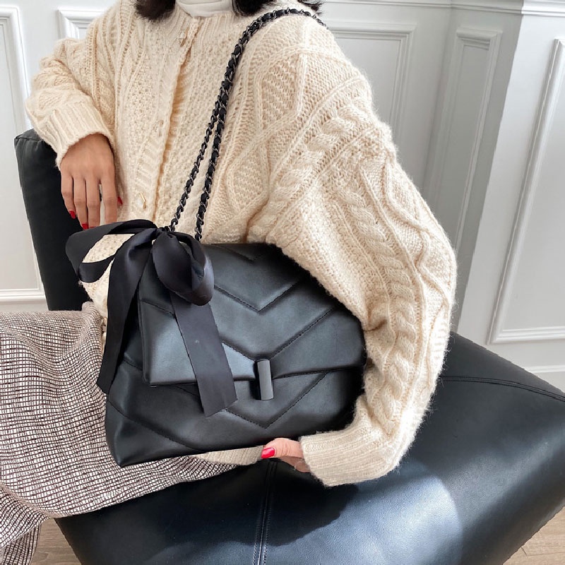 Mischa Túi Xách Da PU Sức Chứa Lớn Màu Trơn Phong Cách Phương Tây Thời Trang Cho Nữ