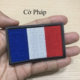 {HCM} Patch dán velcro cờ các nước **CÓ GIAO HỎA TỐC**