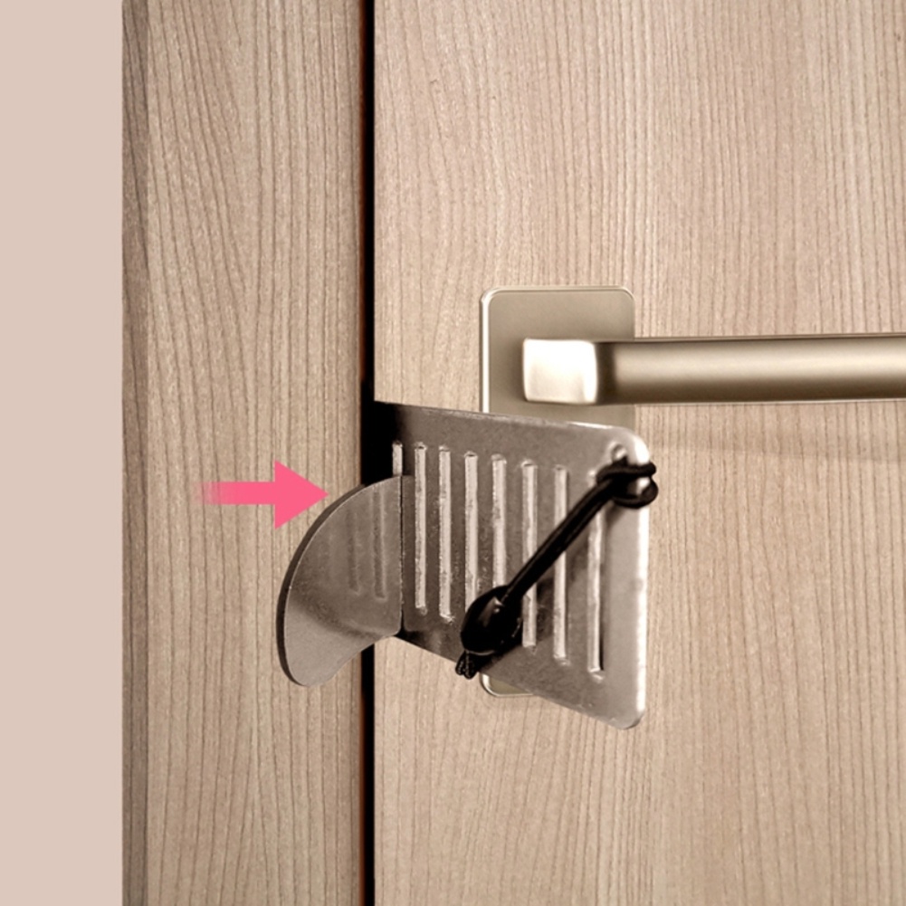 Chống Trộm Cửa Di động khóa cho du lịch tự vệ chặn cửa an ninh khóa chốt thiết bị cải thiện du lịch khách sạn căn hộ khóa cửa an ninh BRI
