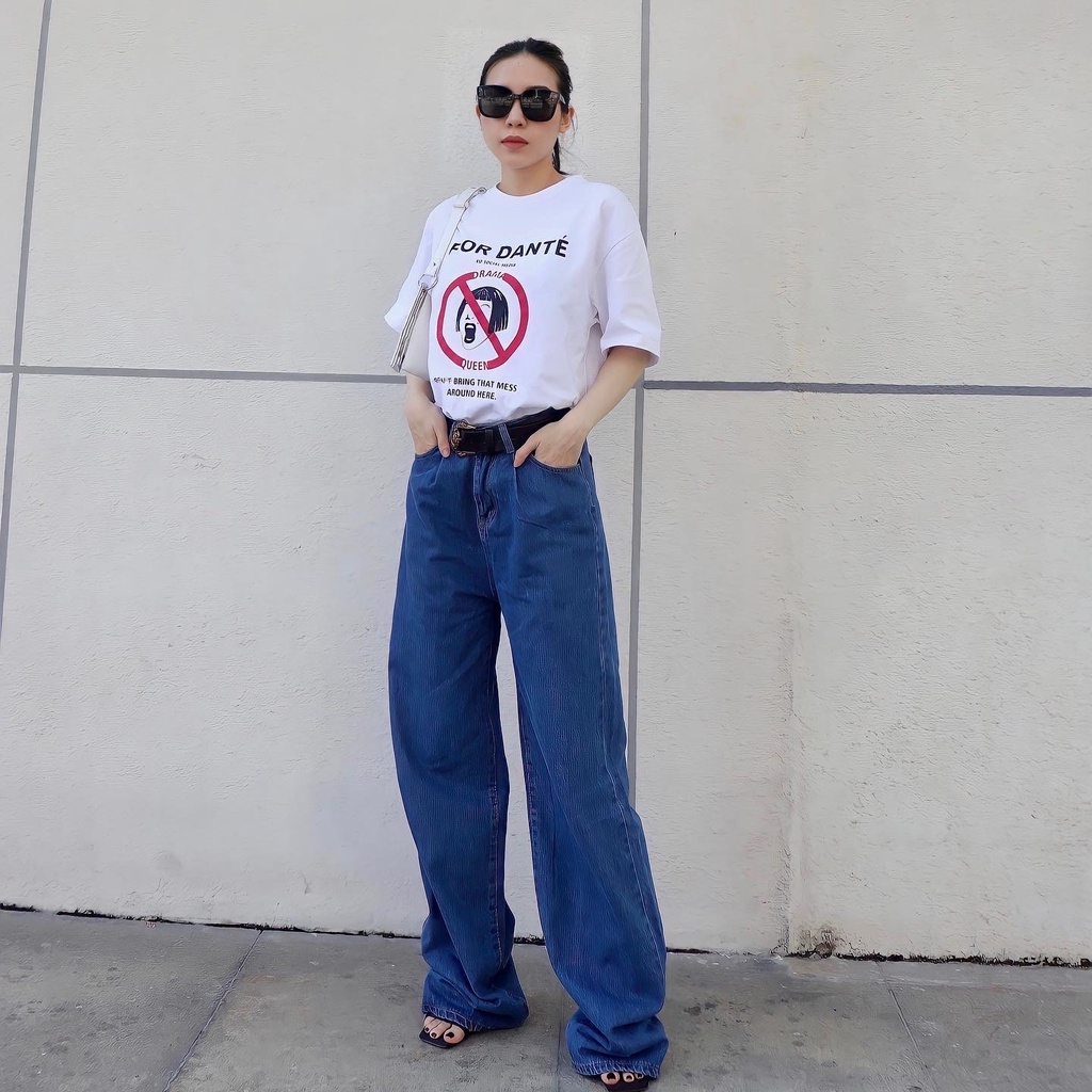 Áo thun Nữ Local Brand Unisex ANTIDRAMA form rộng FIOR DANTÉ Màu Trắng 100% Vải Cotton Thoáng Mát