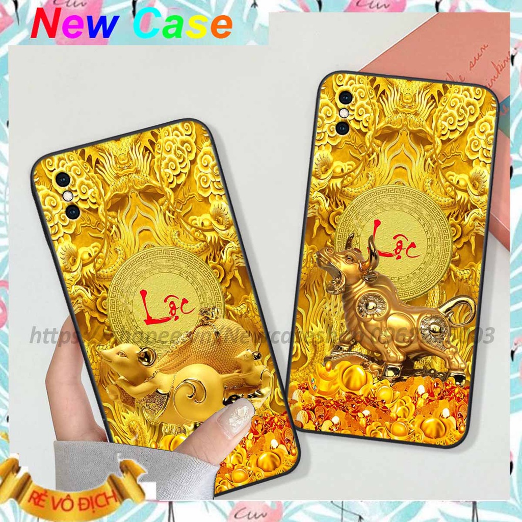 Ốp TPU Viền vuông Iphone X / Xs / Xs Max / XR in hình 12 Con Giáp Tài Lộc 3D