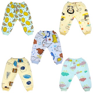 Combo 5 Quần bông xốp mềm mịn dầy dặn cho bé trai, bé gái 3-10kg