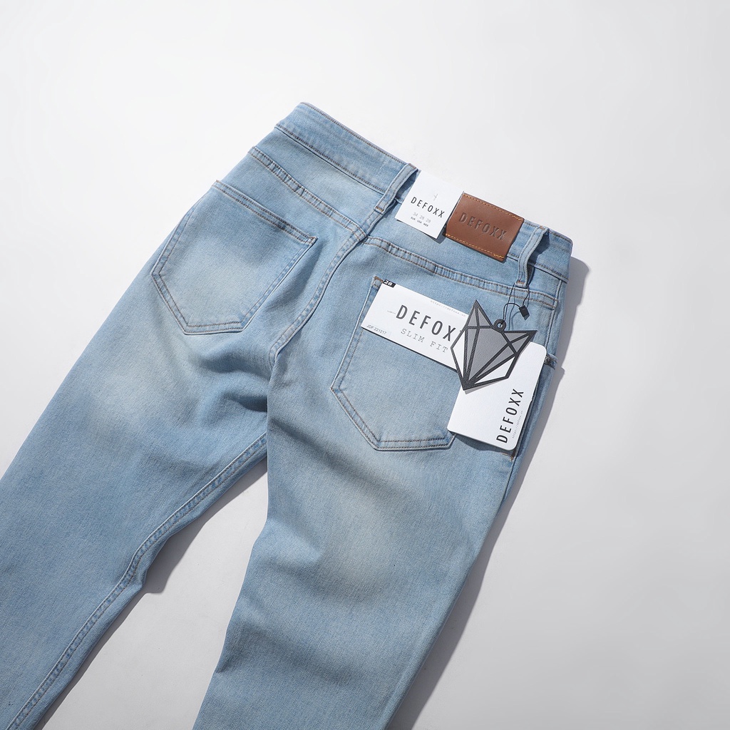 QUẦN BÒ - QUẦN JEAN - DEFOXX - WASH BLUE GREY - FORM SLIM FIT - CODE: 221217
