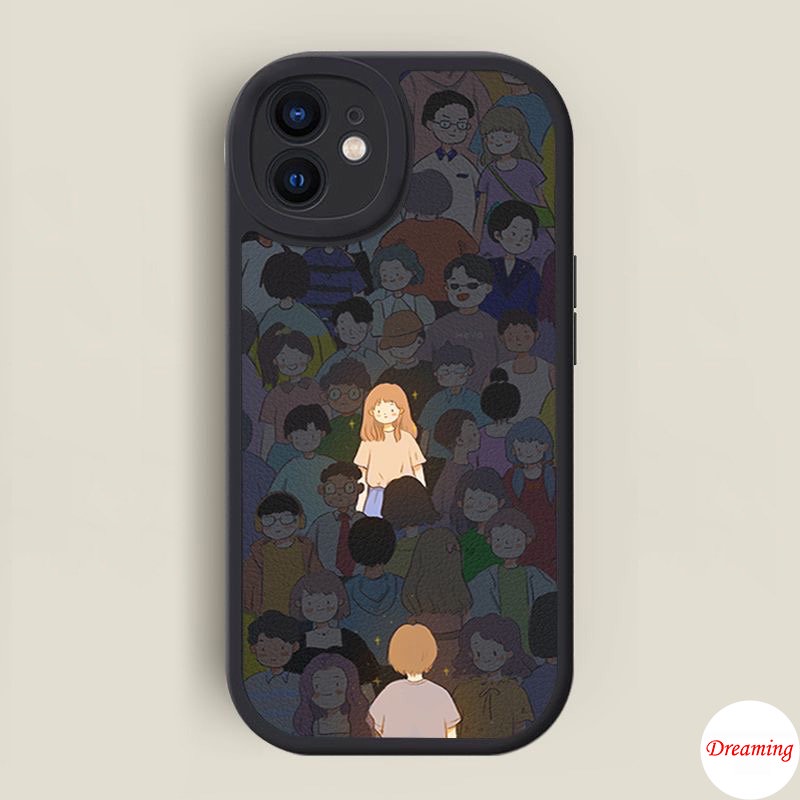 Ốp Điện Thoại Dẻo Họa Tiết Đôi Mắt To Dễ Thương Cho iphone 15 14 13 12 11 pro x xr xs max se 2020 6 6s 7 8 plus