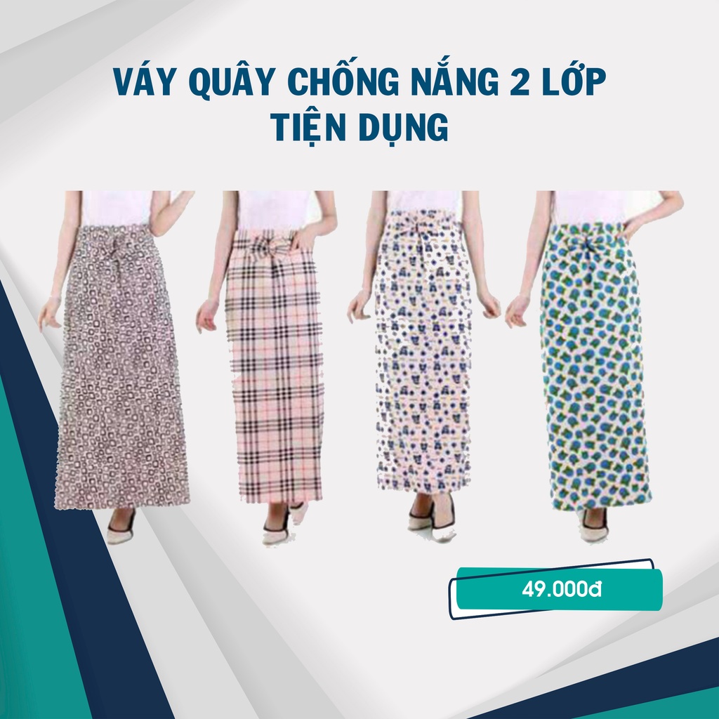 Váy quây chống nắng 2 lớp tiện dụng