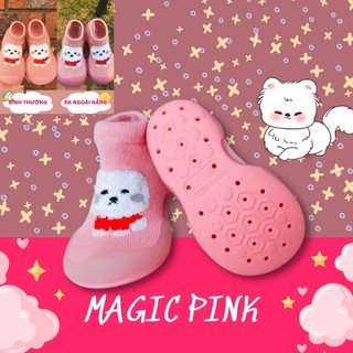 CHÍNH HÃNG GGOMOOSIN GIÀY TẬP ĐI CHO BÉ CƯNG-MAGIC PINK