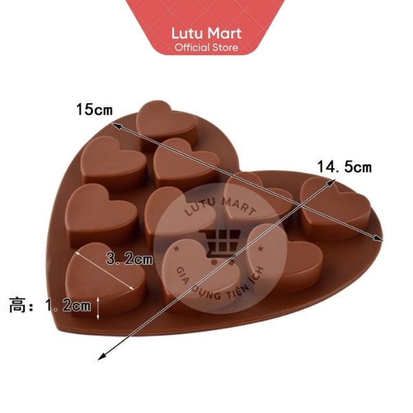 Khuôn Silicone Socola, Làm Kẹo Dẻo Chip Chip Jely, Thạch Rau Câu, Pudding ,Bánh Cookie Nhiều Hình - Lutu Mart