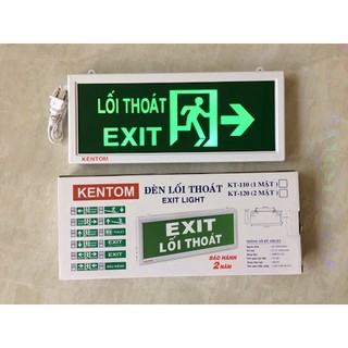 Đèn exit thoát hiểm kentom 1 mặt