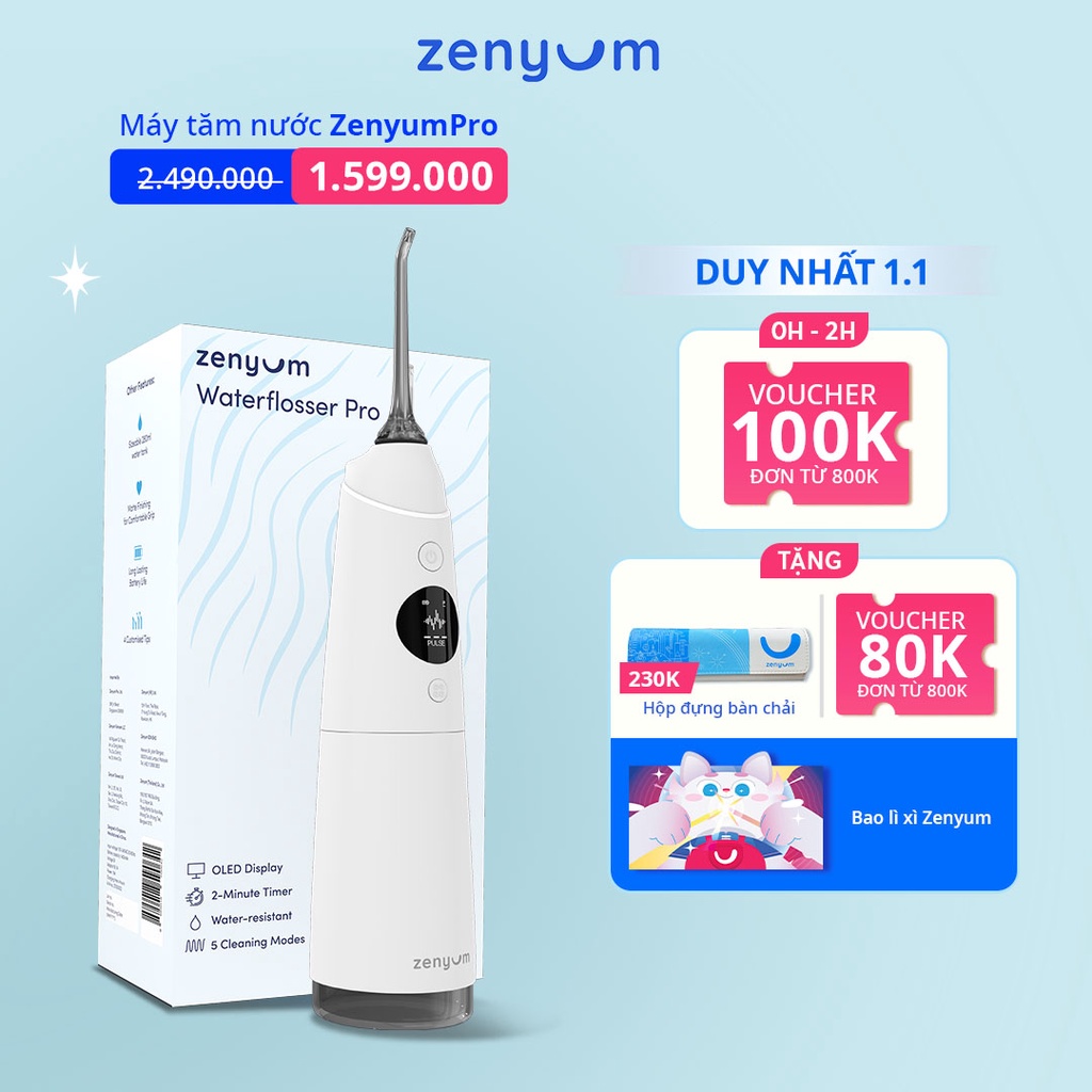 Chính hãng Máy Tăm Nước Zenyum Pro - Màu Tự Chọn