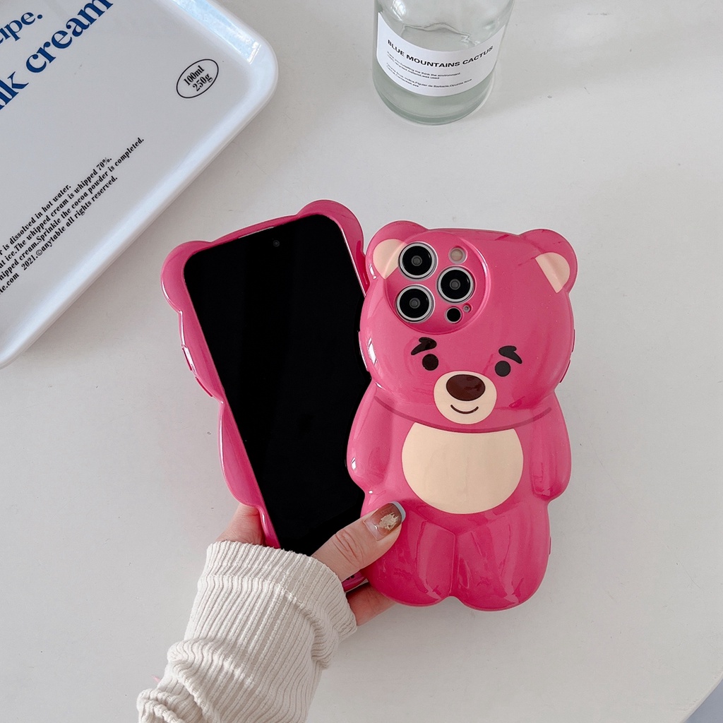 Ốp Điện Thoại tpu Hình Gấu 3D Cho iphone 14 14 pro 14 plus 14 pro max 13 pro max 12 pro max 11 pro max XS max XR X XS