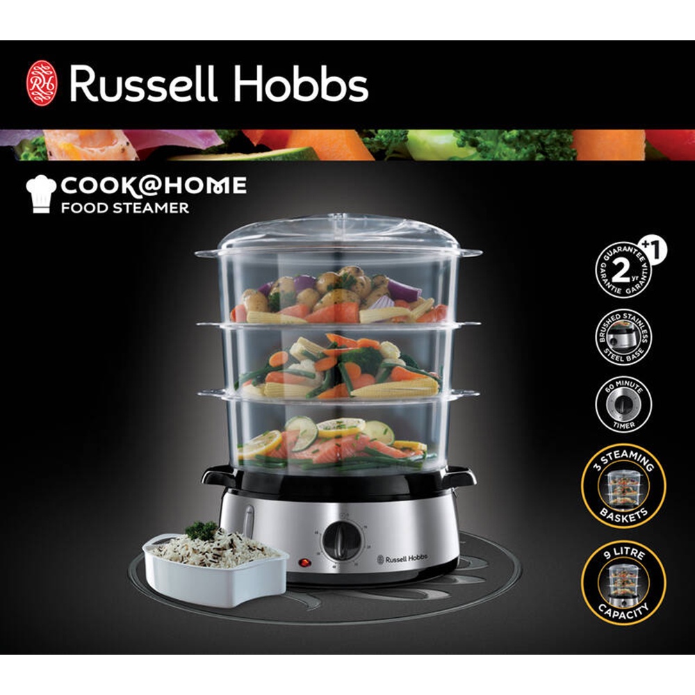 Nồi Hấp Điện Russell Hobbs 19270-56 – 3 Tầng