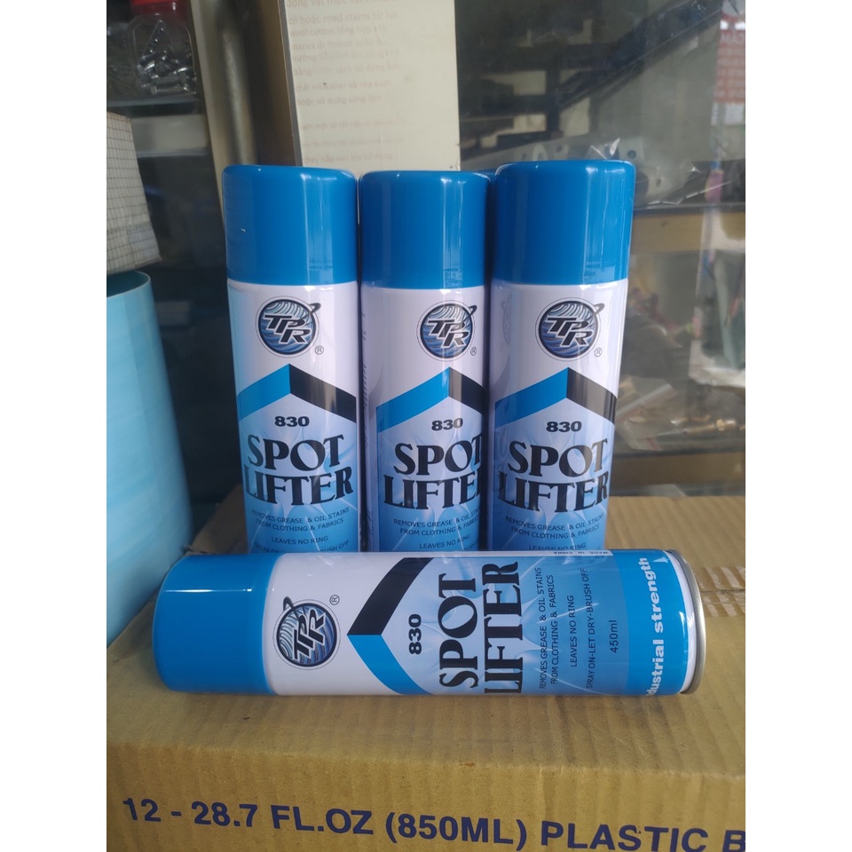 Chai xịt tẩy dầu trên vải 830