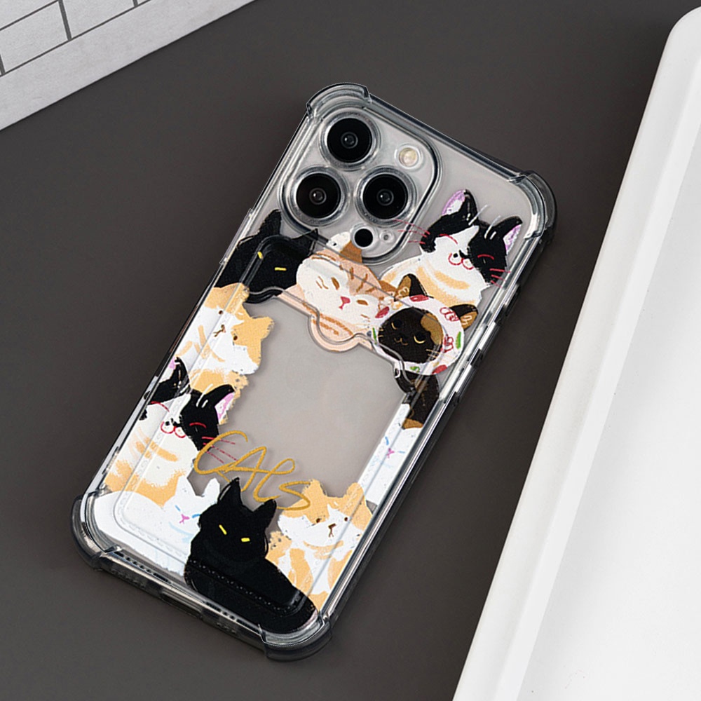 Ốp Điện Thoại TPU Dẻo Họa Tiết Hoạt Hình Chó Mèo Dễ Thương Chống Sốc Cho IPhone 11 12 13 14 Pro Max 14 Plus