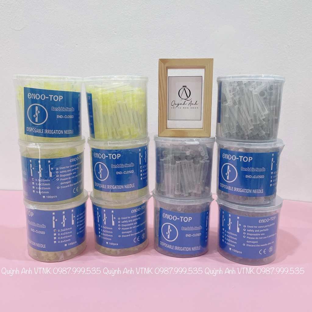 Kim bơm rửa nội nha chống quá chóp 2 lỗ - kim bơm rửa