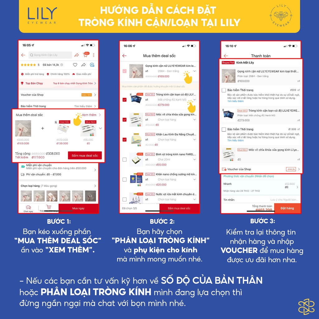 Gọng kính mảnh nam nữ Lilyeyewear nhựa mắt vuông nhiều màu 8095