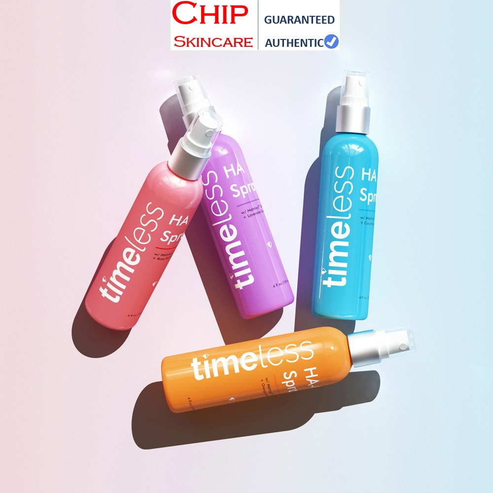 Xịt khoáng Timeless HA w/ M3000 Spray 120ml Chip Skincare