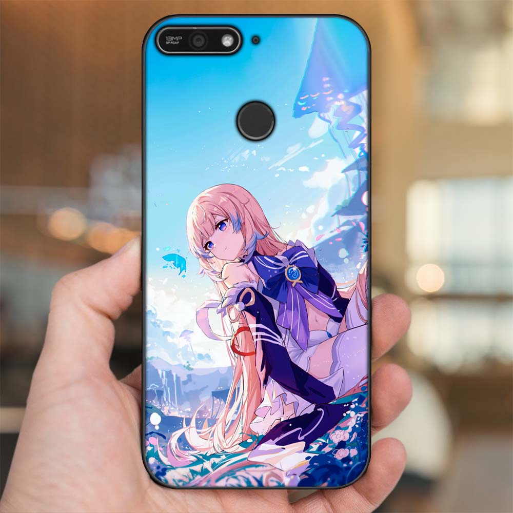 Ốp lưng Huawei Y6 Prime viền đen in hình Sangonomiya Kokomi Genshin Impact