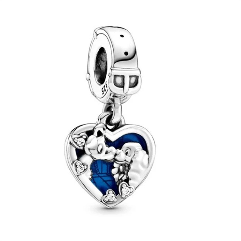 Vòng Tay Chuỗi Hạt Màu Đỏ Thiết Kế Mặt Hình Mickey Minnie Dễ Thương