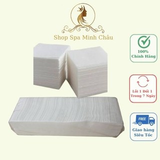 Giấy cây lau mặt | giấy lau mặt dùng cho spa thẩm mỹ viện cây 200 tờ loại dầy