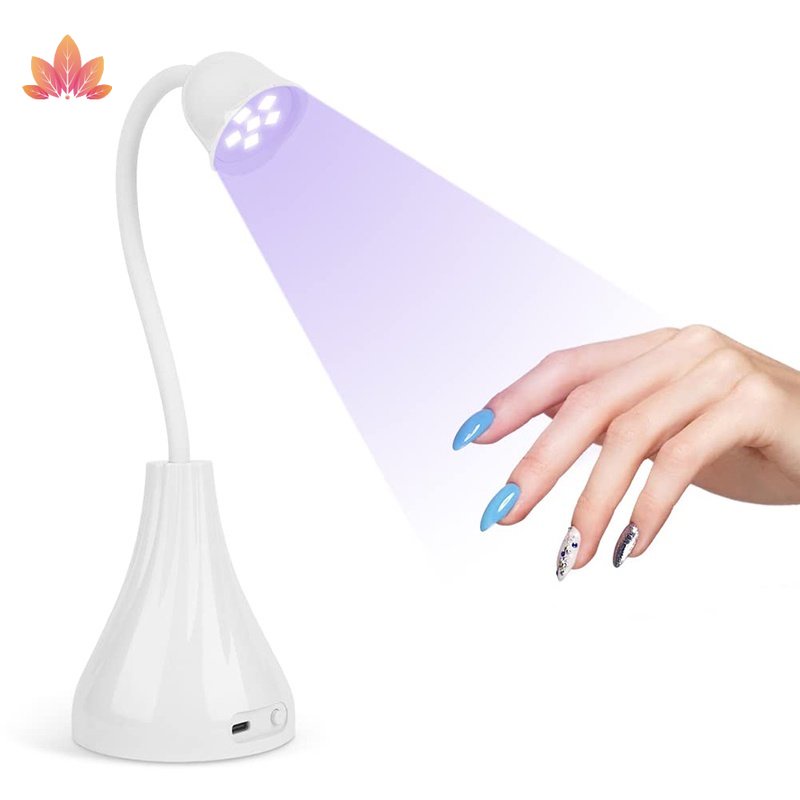 Đèn LED UV Sấy Khô Sơn Móng Tay Nhanh Khô Thiết Kế Xoay Tròn Mini Tiện Dụng DIY JP5