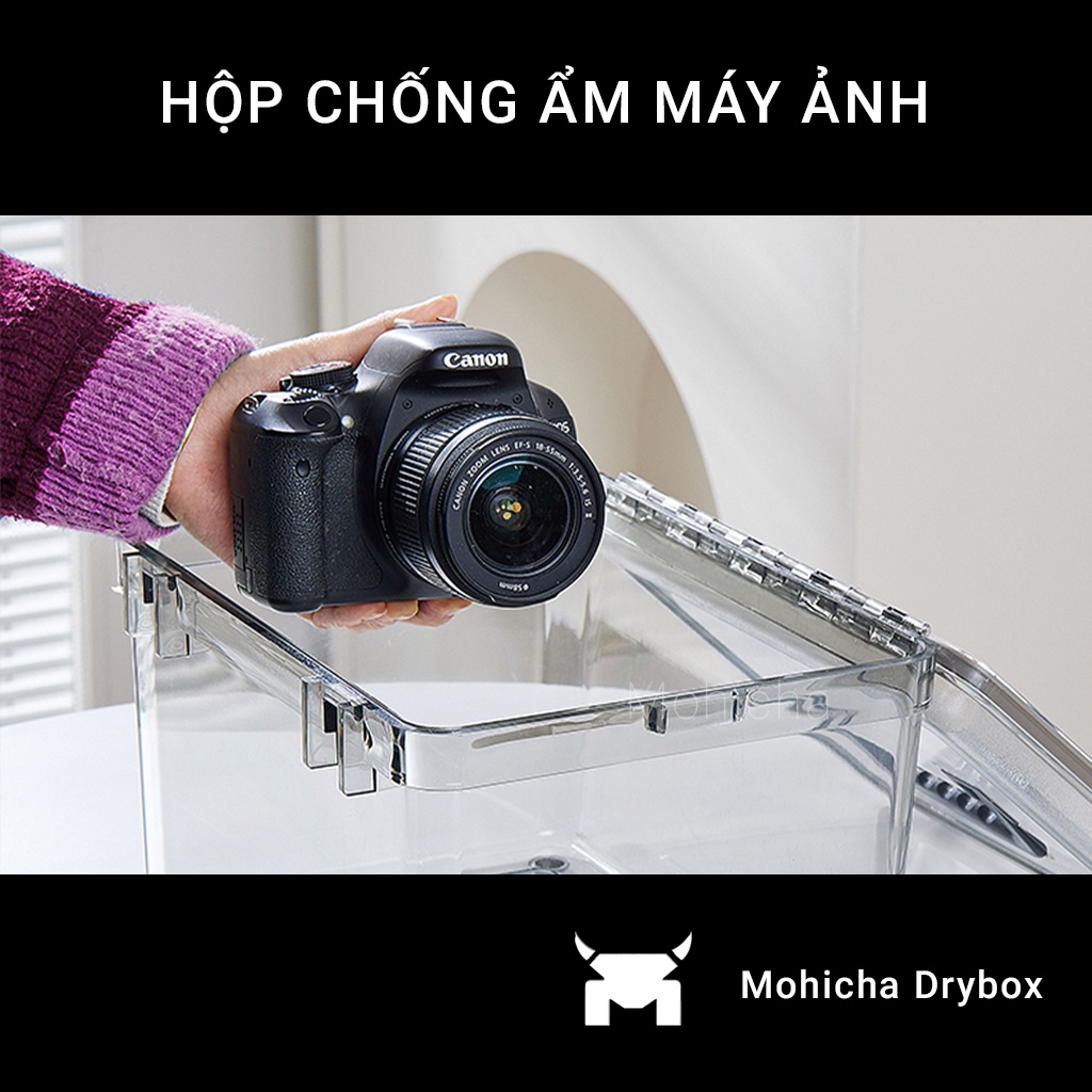 Hộp chống ẩm máy ảnh Uteki chính hãng, nhiều kích thước, dung tích 4.5 lít - 11.8 lít