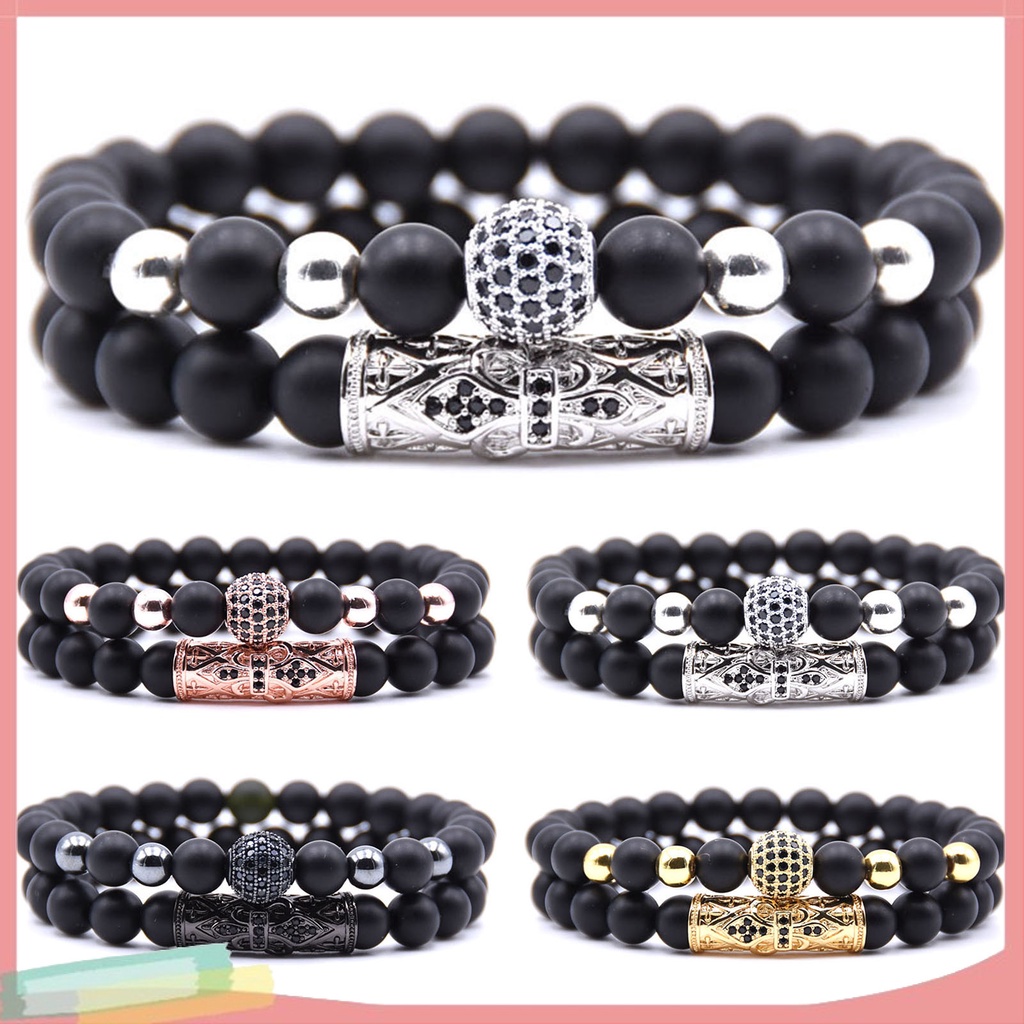 Vòng Tay Chuỗi Hạt Chất Liệu Co Giãn Thời Trang Cho Nam