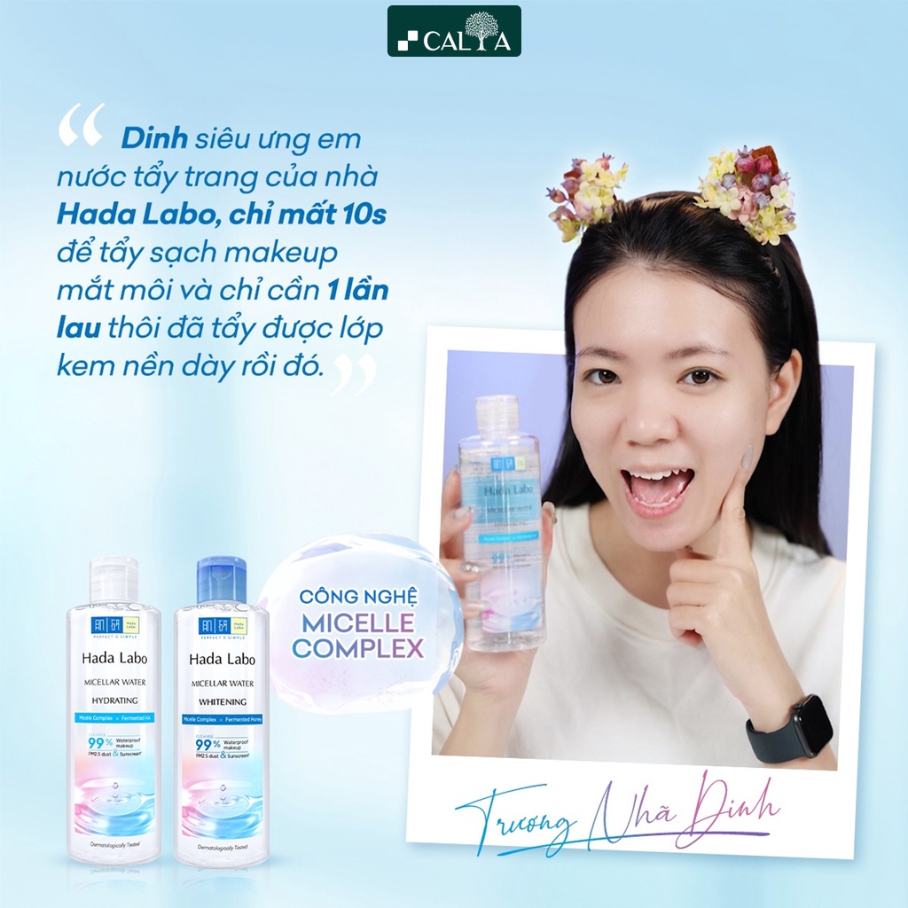 Nước Tẩy Trang Hada Labo Làm Sạch Sâu, Dưỡng Ẩm - Hada Labo Micellar Water Hydrating 240ml