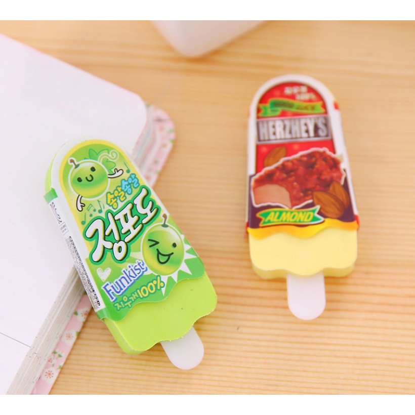 [BÁN BUÔN SỈ] Tẩy bút chì que kem dễ thương