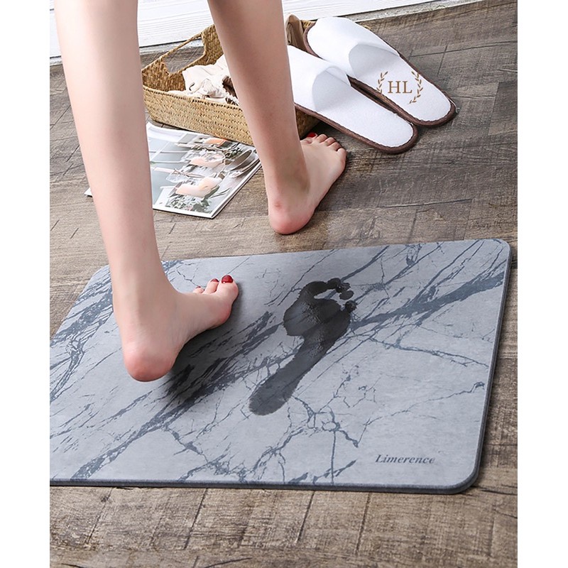 Thảm Đá Siêu Thấm Diatomite 40x60 | THẢM ĐÁ SIÊU THẤM HÚT THÂN THIỆN MÔI TRƯỜNG , đồ decor tiện ích, thông minh