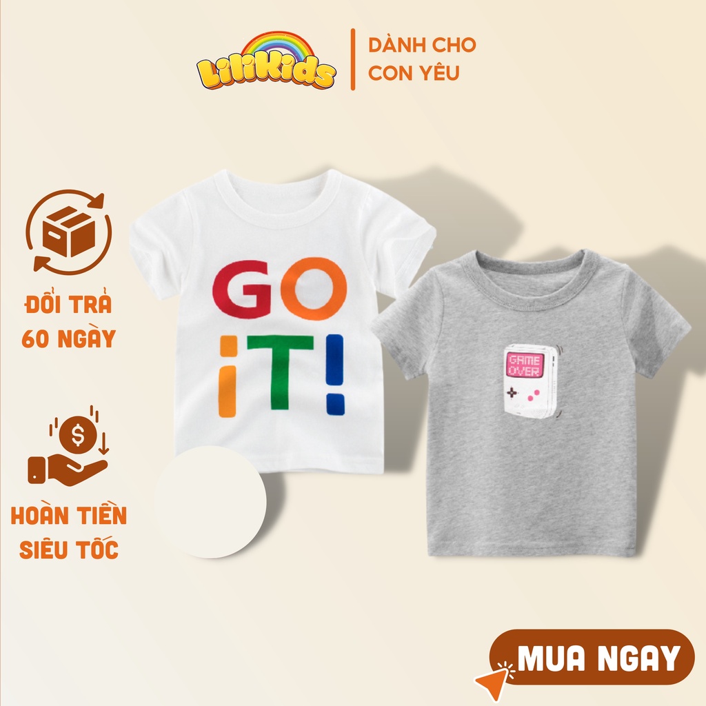 Áo thun 27KIDS cho bé chất cotton hàng xuất Âu Mỹ