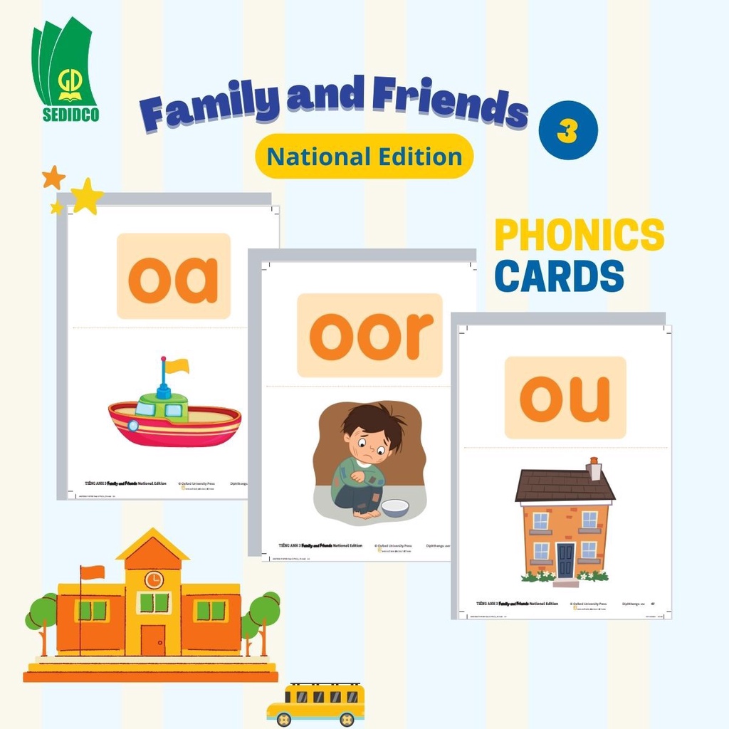 Thẻ ngữ âm (Phonics Cards) - Tiếng Anh 3 Family and Friends National Edition