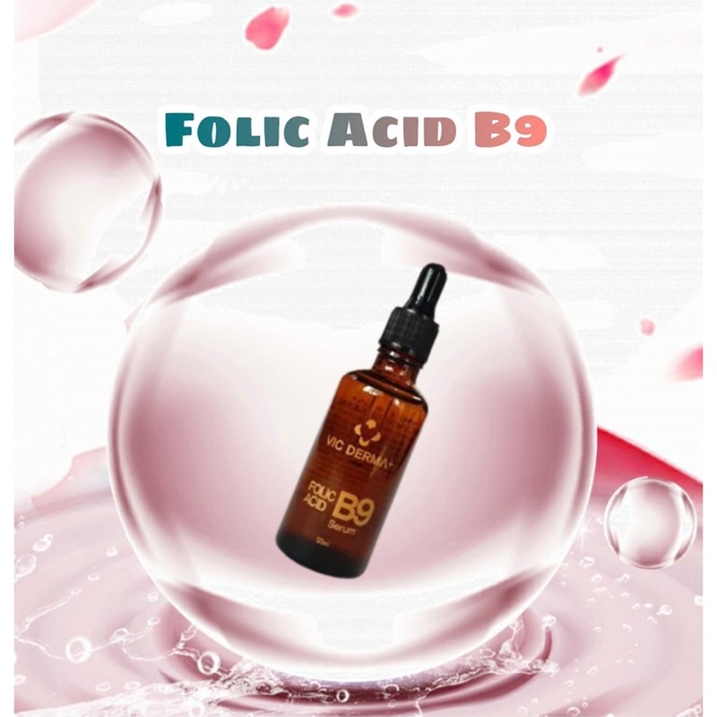Serum B9 Vic Derma Folic Acid Phục Hồi Trẻ Hóa - Serum B5 - Serum HA dưỡng ẩm Vicderma