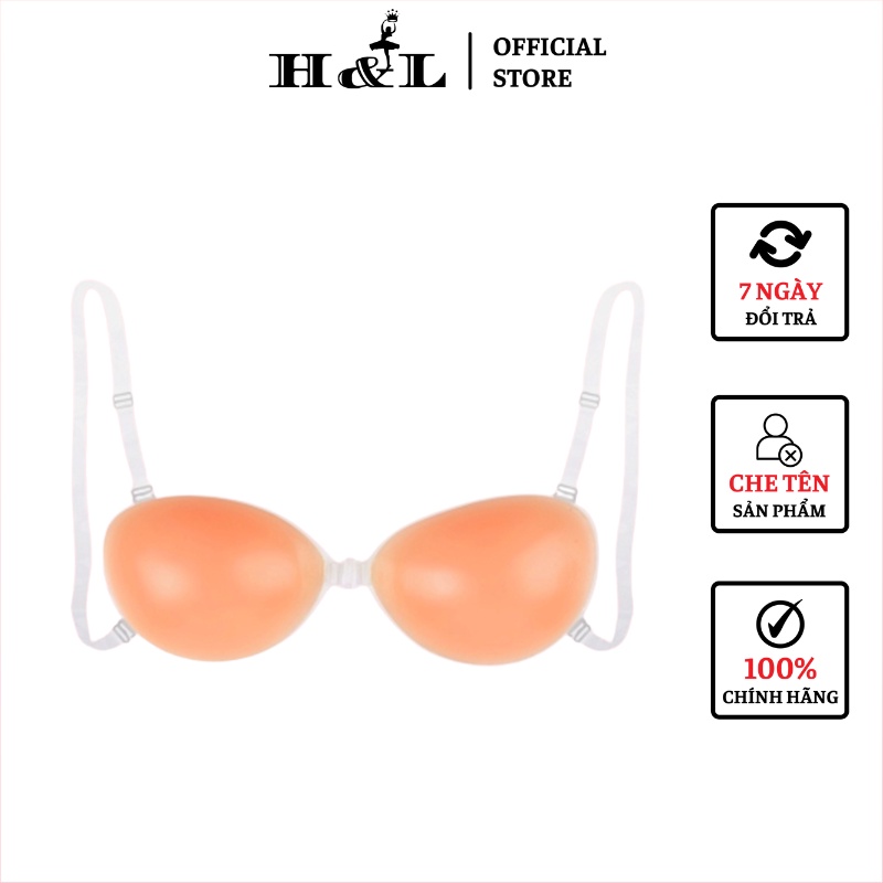 Áo ngực dán silicon cài trước tạo khe siêu đỉnh, tặng kèm dây trong HLBOUTIQUE D4949