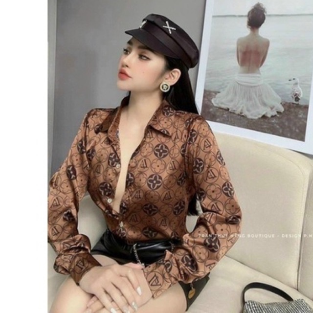 Áo sơ mi họa tiết sang trọng _ Áo sơ mi công sở