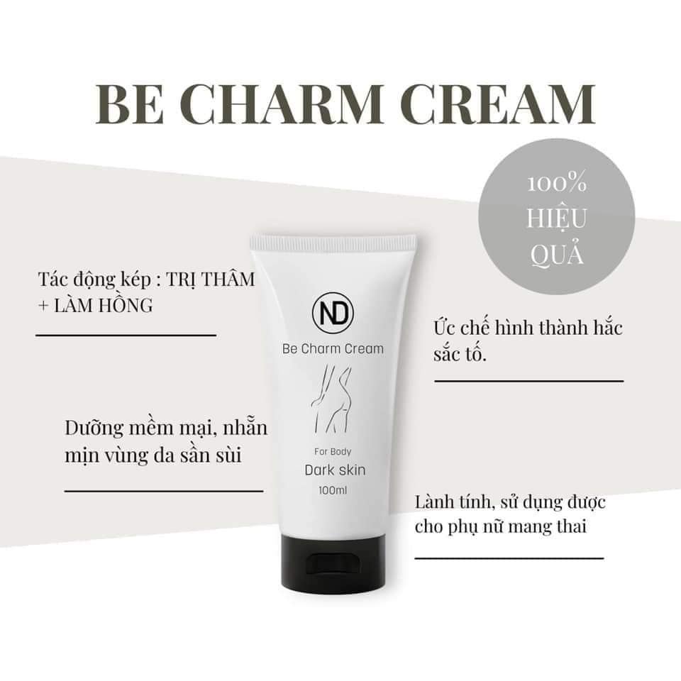 ND Be Charm Cream For Body Dark Skin - Kem Mờ Giảm Thâm Sạm Vòng 3 100ml
