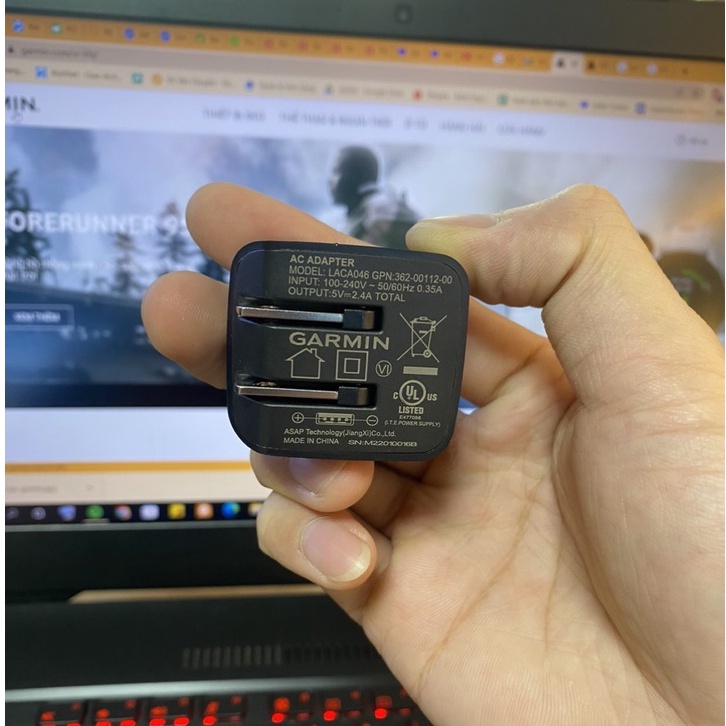 Củ sạc Garmin Dual Port USB - Chính hãng Garmin Việt Nam