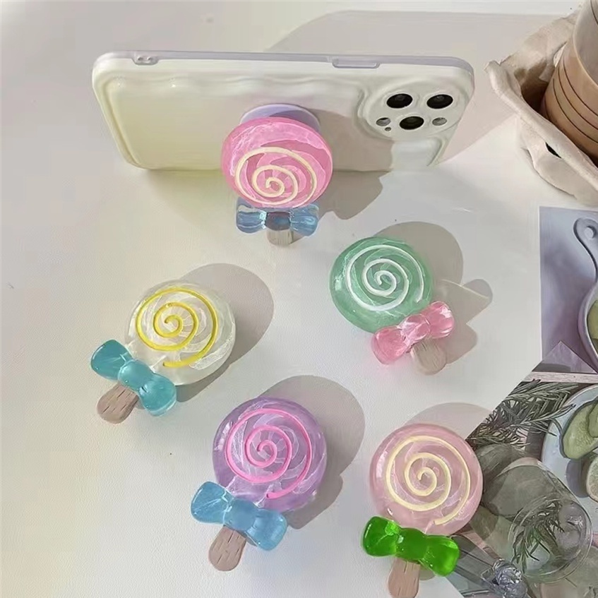 Giá Đỡ Điện Thoại Hình Kẹo Mút Dễ Thương