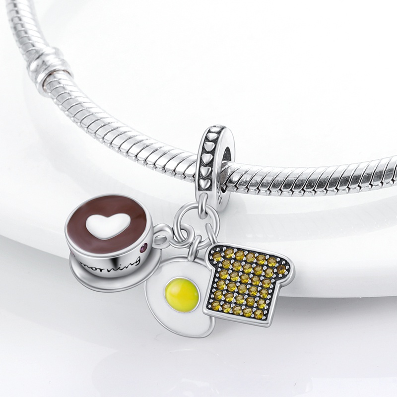 Hạt Charm Bằng Bạc Sterling 925 Hình Cây Xương Rồng Xinh Xắn