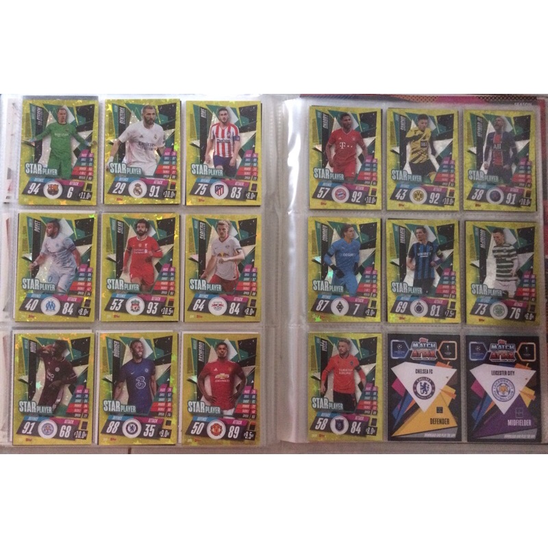 Thẻ lẻ insert match attax 20/21 ucl