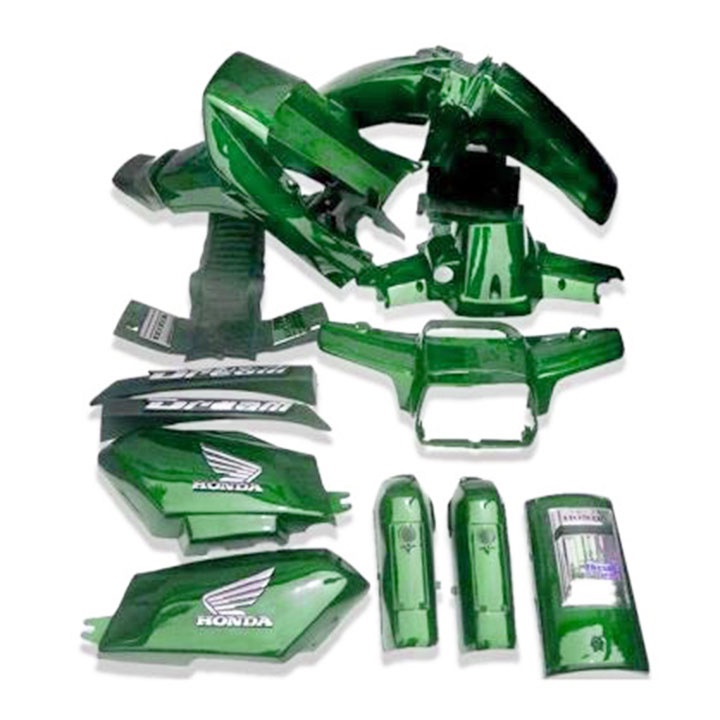 Bộ Vỏ Nhựa Dream Màu xanh ken, màu đỏ  , Dàn áo dream hàng cao cấp sơn cực chuẩn màu  zin theo xe