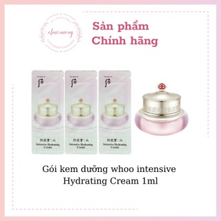Gói kem dưỡng whoo intensive Hydrating Cream 1ml_OHUI NUONG