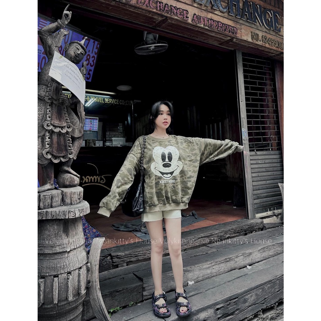 Áo hoodie mic.key lính