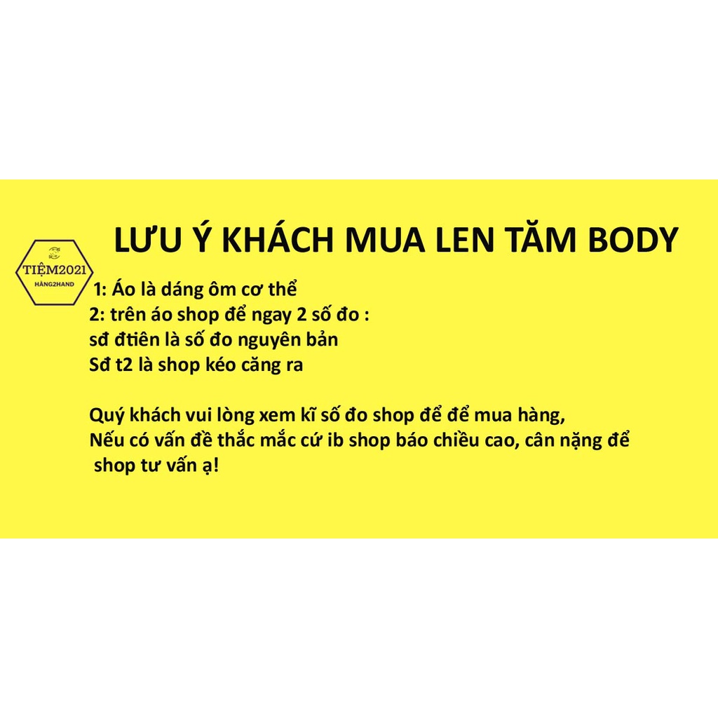 LT27 Áo len tăm body chất đanh xịn trẻ trung hottrend hàng2hand TIEM2021