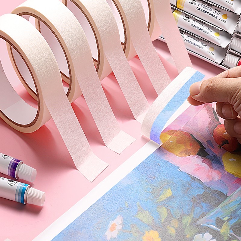 Băng keo giấy dán cố định tranh 1.2 cm /2.4 cm